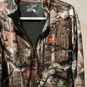 Under Armour Men's Camouflage Pullover with Orange Accent